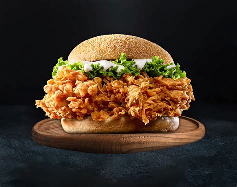 zinger burger.